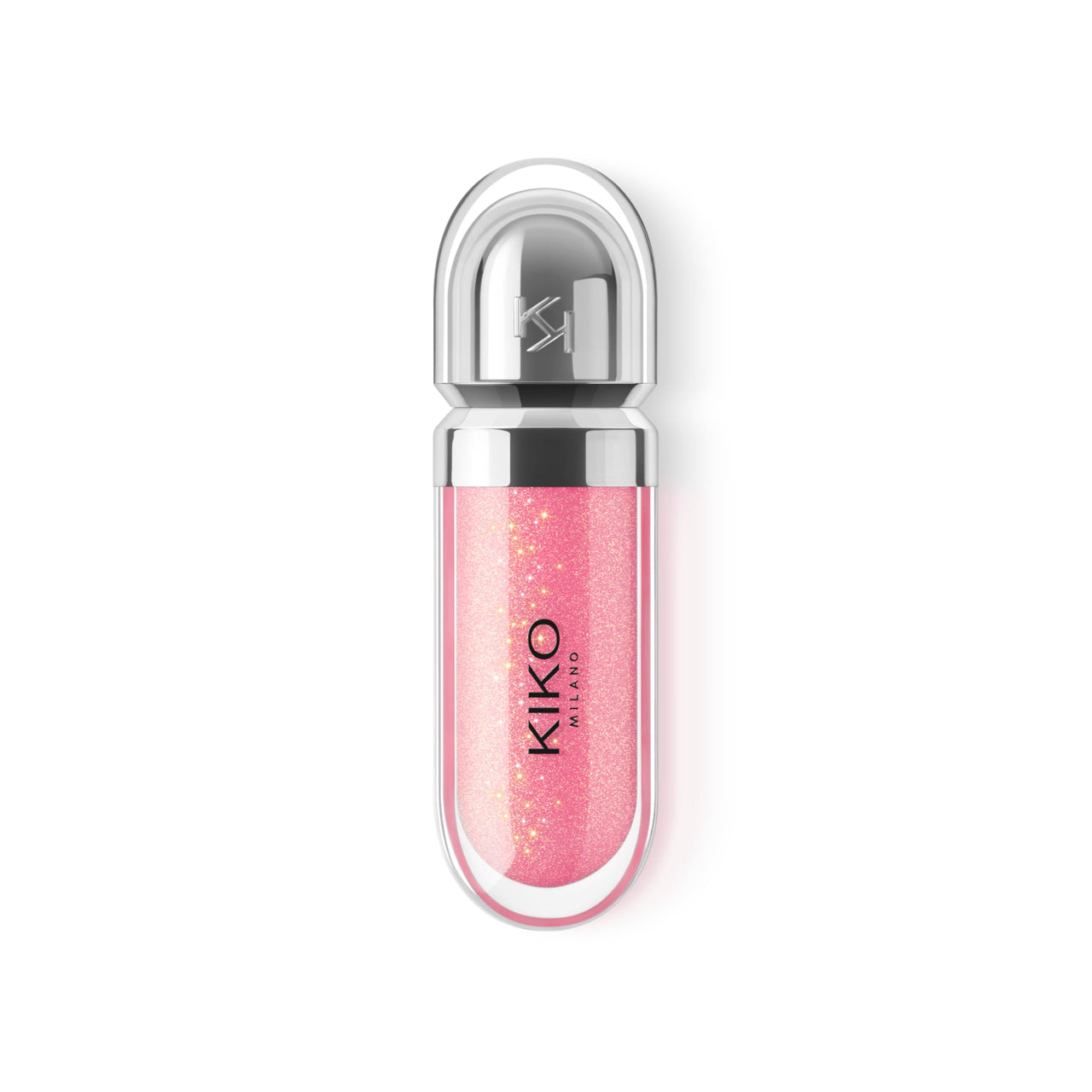 Kiko Milano 3D Hydra Lip Gloss – High Shine, Hydrating, Plumping, Non-Sticky, Moisturizing Lip Makeup – 26 Sparkling Hibiscus Pink – 6.5ml