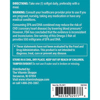 Thumbnail for The Vitamin Shoppe Brand Omega 3 Fish Oil 1000 mg Softgels, 300 mg EPA & 200 mg DHA, Unflavored Fish Oil Supplement for Men & Women, Gluten Free, Soy & Dairy Free, 240 Softgels
