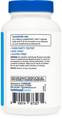 Thumbnail for Nutricost Electrolyte Complex Advanced Hydration (120 Capsules) - 8 Hydrating Electrolytes & Vitamins, Gluten Free, Non-GMO, Vegetarian