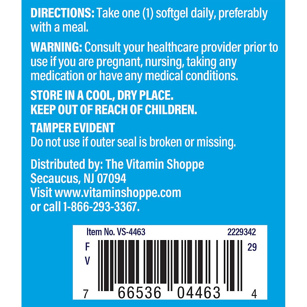The Vitamin Shoppe Vitamin D3 2,000 IU - Bone Health, Immune Function & Calcium Absorption Support, Daily Vitamin (200 Softgels)