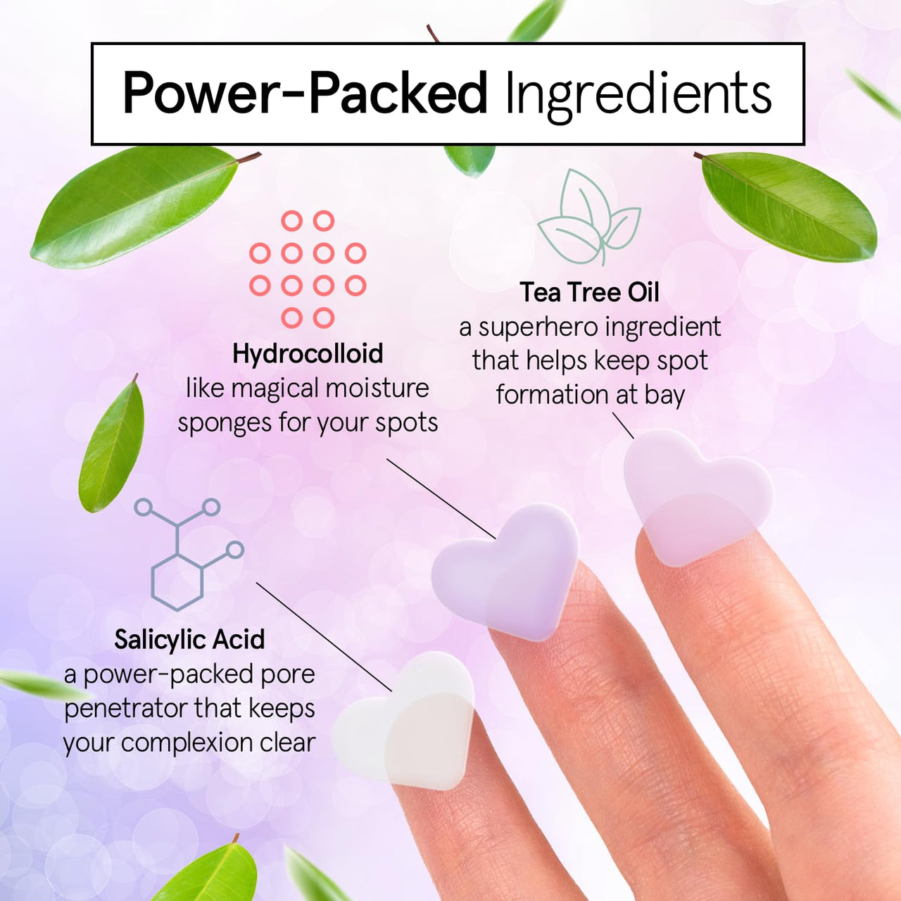 grace & stella Award Winning Pore Strip - Pimple Patches for Face - Heart Hydrocolloid Zit Stickers that Help Soothe & Conceal Breakouts - Cute Patches - Dermatologist-Tested, Vegan (Heart, 72 Count)