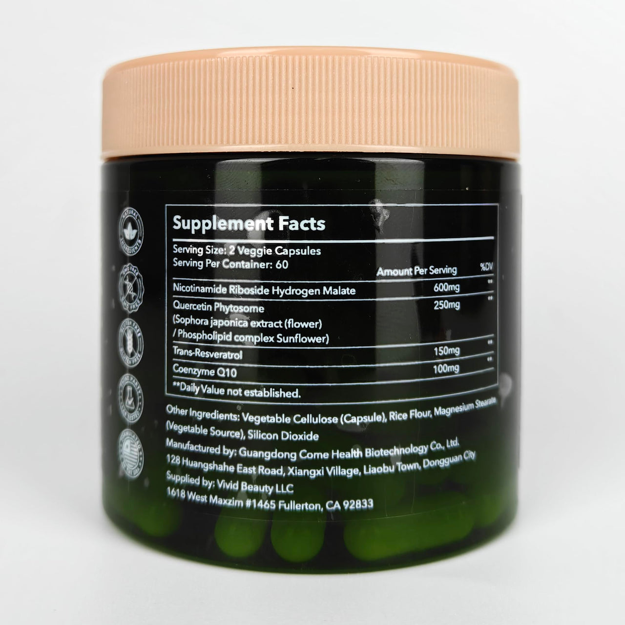 ZenUP NAD+ Supplement | 1100mg Liposomal Nicotinamide Riboside with Resveratrol & Quercetin | Anti-Aging, Cellular Energy, Mental Focus | 120 Caps
