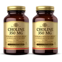 Thumbnail for Solgar Choline 350 mg - 100 Vegetable Capsules, Pack of 2 - Non-GMO, Vegan, Kosher - 200 Total Servings