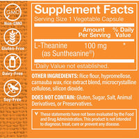 Thumbnail for The Vitamin Shoppe L-Theanine 100MG - Calm Focus, Stress Support & Relaxation, Amino Acid from Green Tea (60 Capsules)