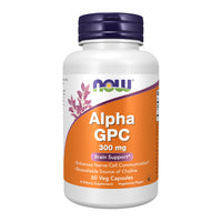 Thumbnail for NOW Supplements, Alpha GPC 300 mg with Bioavailable Source of Choline, 60 Veg Capsules