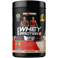 Thumbnail for Whey Protein Powder + Immune Support | Six Star Whey Protein Plus | Whey Protein Isolate & Peptides + Muscle Builder | Lean Protein Powder for Muscle Gain & Recovery | Vanilla, 2 lbs