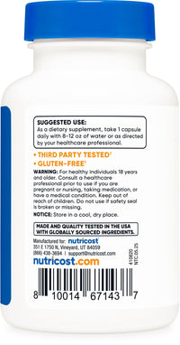 Thumbnail for Nutricost Grapefruit Seed Extract 2,000mg Equivalent from 500mg of 4:1 Extract Per Serving, 60 Capsules for 60 Servings Per Bottle - Gluten Free and GMO Free