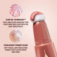 Thumbnail for Charlotte Tilbury Glowgasm Beauty Light Wand Liquid Highlighter Makeup - Soft-Focus Pink Highlighter & Blush for Cheeks - Pearlescent, Weightless Radiant Finish - Pinkgasm