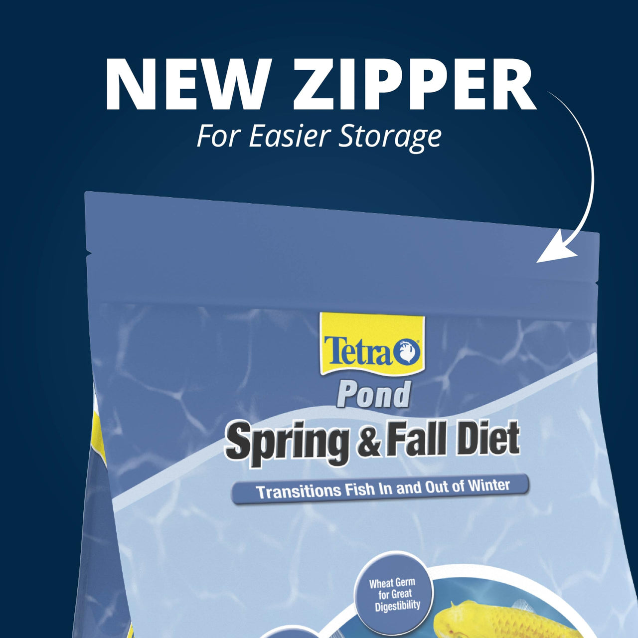 TetraPond Spring And Fall Diet 3.08 Pounds, Pond Fish Food, For Goldfish And Koi, 7 L
