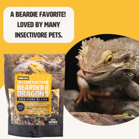 Thumbnail for Fluker's Grub Bag Calcium Fortified Treats, All Natural Omnivore Blend Packed with Protein, Fruits, and Vegetables, for Bearded Dragons and Reptiles, 4 oz