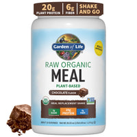 Thumbnail for Garden of Life Meal Replacement Shakes, Raw Organic, Chocolate Protein Powder with Plant Based Pea Protein, Sprouts, Greens, Probiotics, Dairy Free 28 Servings