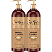 Thumbnail for Shea Moisture Shampoo & Conditioner Set – Intensive Hydration Hair Care Formulas with Manuka Honey & Mafura Oil for Extra Dry, Damaged Hair, 24 Oz Ea