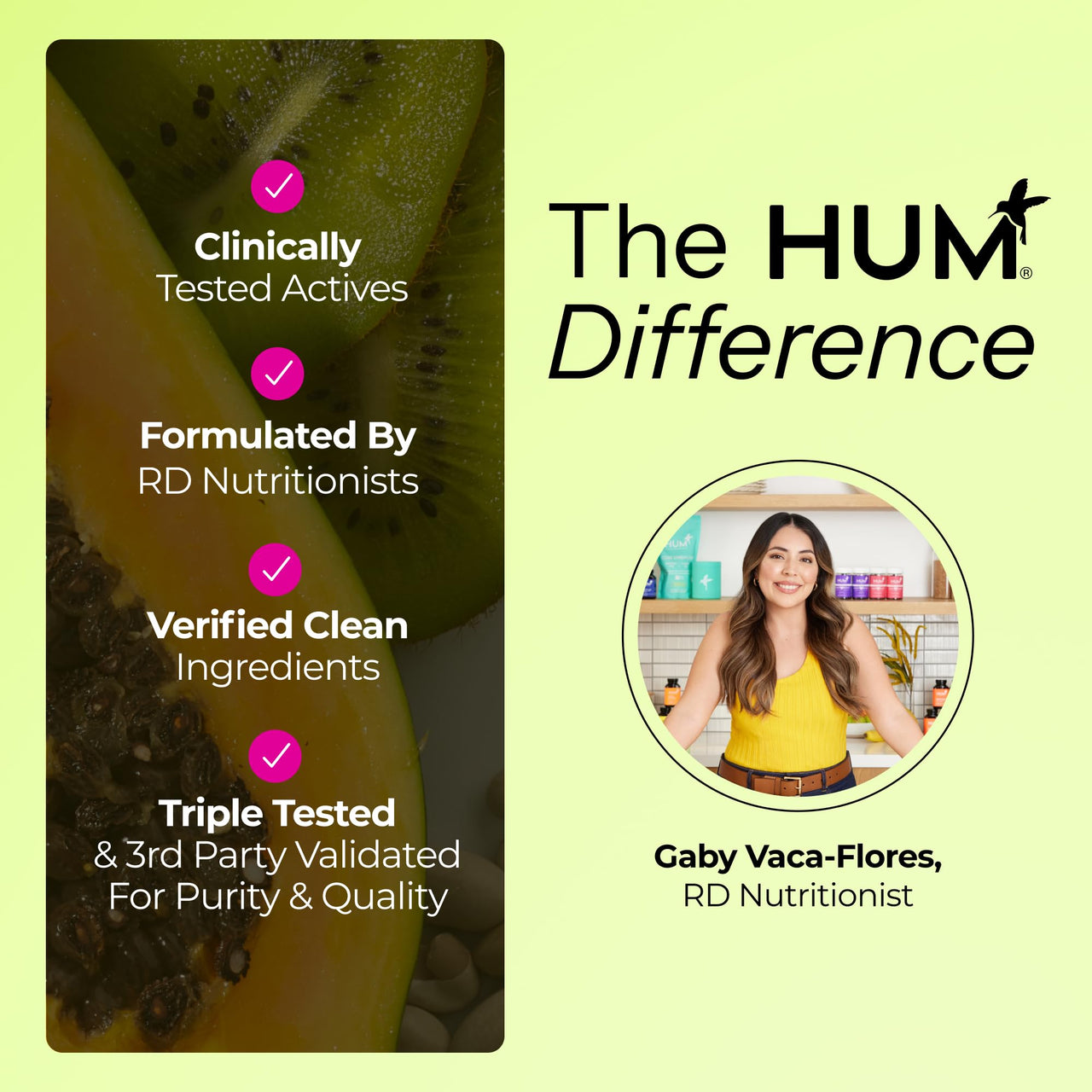 HUM Flatter Me Digestive Enzymes for Women & Men, Digestive Health Bloating Supplement with Ginger & Peppermint Leaf, Fast Acting Anti Bloat Pills Multi Enzyme for Debloating, Vegan, 60 Capsules