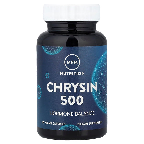 MRM Nutrition Chrysin 500mg - For Women and Men - Pure 5,7-Dihydroxyflavone , Supports Healthy Hormone Balance, Vegan & Gluten-Free - 30 Servings