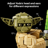Thumbnail for LEGO Star Wars: Attack of the Clones Yoda Bust with Lightsaber - Collectible Building Set for Adults, Ages 18+ - Star Wars Gift for Men & Women - Bedroom or Shelf Decor - 75438