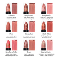 Thumbnail for LAURA GELLER NEW YORK Italian Marble Sheer Lipstick - Strawberry Toffee - Hydrating & Lightweight - Vitamin E & Caster Seed Oil - Cream Finish