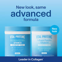 Thumbnail for Vital Proteins Collagen Peptides Powder Advanced with Hyaluronic Acid & Vitamin C - 20oz Collagen Protein, Unflavored, 28 Servings