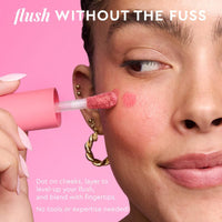 Thumbnail for Glow Recipe Niacinamide Dewy Flush Tinted Serum - 100% Glowy Skincare Makeup to Smooth, Hydrate & Brighten - Liquid Korean Makeup with Buildable Soft Pink Tint - Watermelon Flush (0.4 oz)