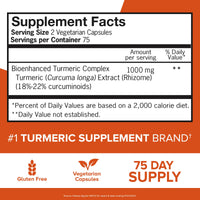Thumbnail for Qunol Turmeric Curcumin Supplement, 1000mg with Ultra High Absorption, for Joint Support, Extra Strength Capsules, 150 Count