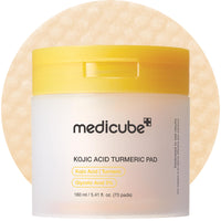 Thumbnail for medicube Kojic Acid Turmeric Clarifying Toner Pad for Troubled Skin & Use After Spot Care, Soothing & Calming with Kojic Acid, Turmeric, Niacinamide & Glycolic Acid, Korean Skin Care, 70 Pads, 1 Pack