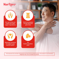 Thumbnail for MaryRuth's Multivitamin Gummies for Men | Vitamin A, C, D, E, B6, B12, Biotin, Zinc | Energy Metabolism | Immunity | Bone Health | Cellular Health | Vegan | Non-GMO | Gluten & Sugar Free | 60 Count