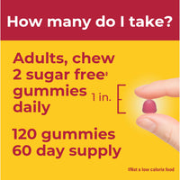 Thumbnail for Nature Made Zero Sugar Hair Skin Nails Gummies, Biotin 2500 mcg per Serving, 120 Sugar Free Gummies, 60 Day Supply