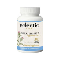 Thumbnail for Eclectic Herb - Premium Freeze Dried Milk Thistle Capsules | Silymarin Supplement | Liver Support, Detox, Cleanse + Maintain | Vegan, Natural, Non-GMO, Gluten Free (120 CT | 600 mg)