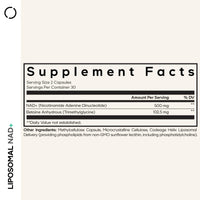 Thumbnail for Codeage Liposomal NAD+ Supplement - NAD Nicotinamide Adenine Dinucleotide Coenzyme Pills - 500 mg NAD+ Per Serving & Betaine Anhydrous - Liposomal Delivery - Vegan, Non-GMO, Gluten-Free - 60 Capsules