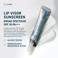 Thumbnail for Prequel Skin Lip Visor, Clear Lip Balm with SPF 30 PA+++. Mint Flavored with Non-Sticky Finish – Moisturizing Semi Gloss Balm Sunscreen for Daily Use - 2 Pack