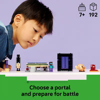 Thumbnail for LEGO Minecraft Nether & End Portal Journey Building Toy for Boys & Girls - Video Game Playset & Toy Figures for Kids, Ages 7+ - W/Cool Hero Minifigure - Gift Idea for Birthdays - 21584