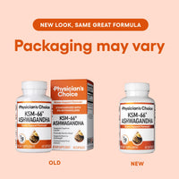 Thumbnail for Physician's CHOICE KSM-66 Ashwagandha Root Powder Extract 1,000mg - Organic - with Black Pepper for Maximum Absorption - 5% Withanolides - Stress, Mood & Athletic Support - 60 Vegan Capsules