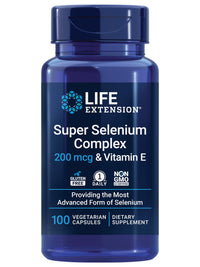 Thumbnail for Life Extension Super Selenium Complex, 200 mcg – 3 Forms of Selenium, Vitamin E – Cellular Health & Longevity Support – Gluten-Free, Non-GMO, Vegetarian, 1 Daily – 100 Capsules