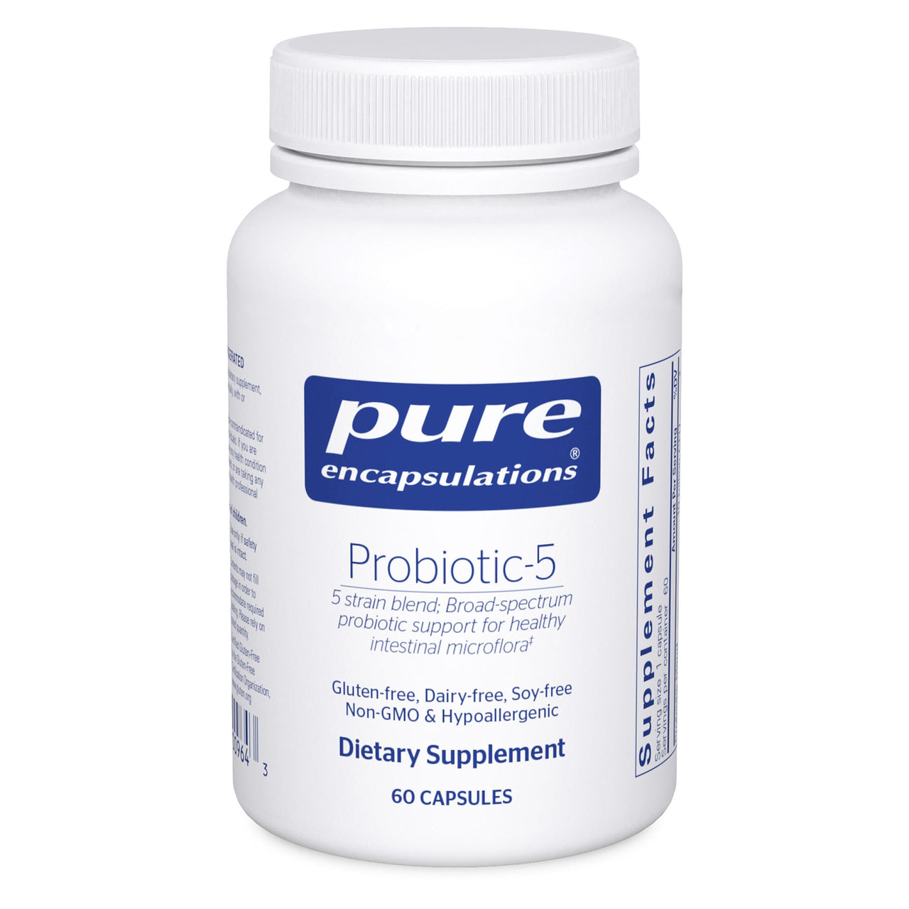 Pure Encapsulations Probiotic-5 | Dairy and Soy Free Probiotic Blend to Support Immune and Gastrointestinal Health* | 60 Capsules