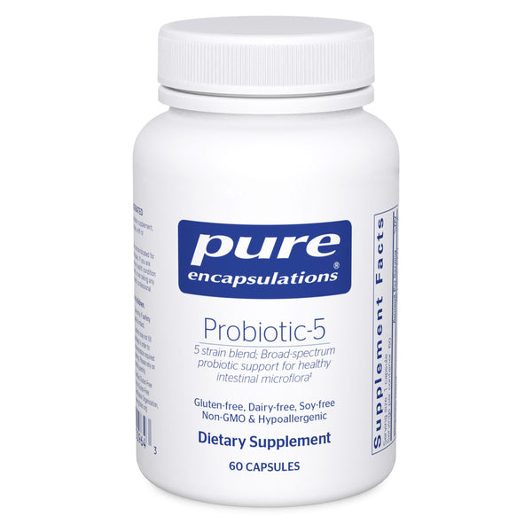 Pure Encapsulations Probiotic-5 | Dairy and Soy Free Probiotic Blend to Support Immune and Gastrointestinal Health* | 60 Capsules