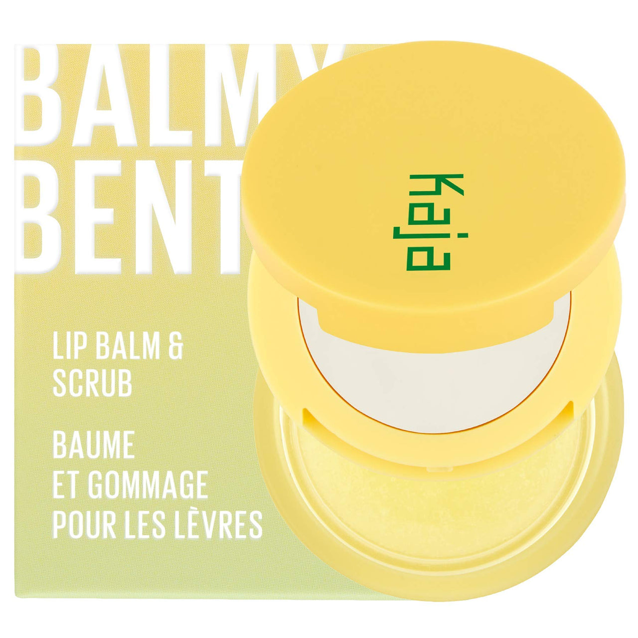KAJA Lip Balm - Balmy Bento | Scrub, with Coconut Oil, Clear Finish Treatment, Moisturize, Exfoliate, Smoothes Butter Lips Care, Compact Travel Size, Piña Colada, Mother's Day, 0.4 Oz