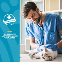 Thumbnail for NaturVet Scoopables Quiet Moments Cat Calming Aid - Promotes Calm with Stressful Events Storms, Fireworks, Travel, Separation Anxiety - Cat Health Supplement w/Melatonin - Salmon Flavored | 5.5oz Bag