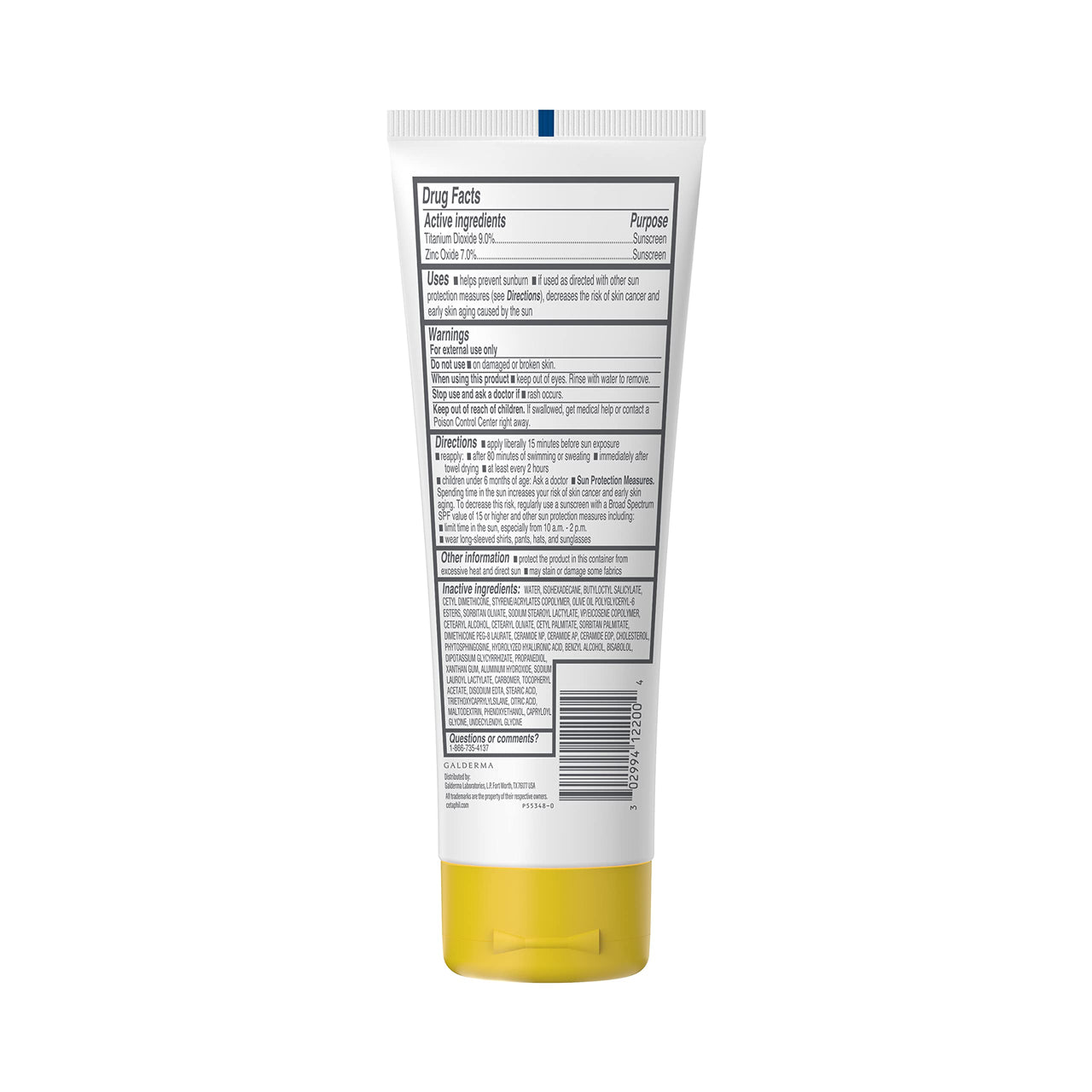 Cetaphil Sheer Mineral Sunscreen Lotion for Face & Body, 3 fl oz, 100% Mineral Sunscreen: Zinc Oxide & Titanium Dioxide, Broad Spectrum SPF 50, For Sensitive Skin