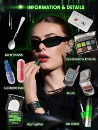 Thumbnail for SHEGLAM The Matrix Collection Set All in One Makeup Kit Includes PaletteLip Balm Highlighter Lip Gloss Blush Make Up Gift Set for Women