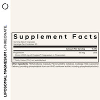 Thumbnail for Codeage Liposomal Magnesium L-Threonate Supplement, Patented Magtein Magnesium Threonate for Brain Health, Memory and Cognitive Function Support, Bioavailable, Non-GMO - 90 Capsules