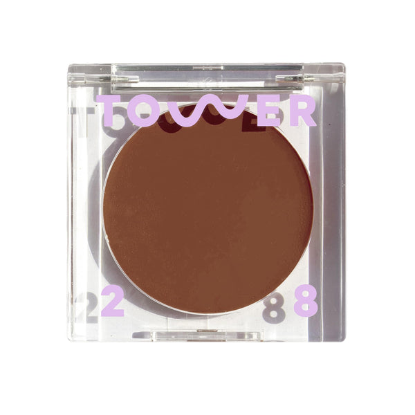 Tower 28 Sculptino Cream Contour - Foolproof Cream Bronzer Contour - Natural Face Sculpting Matte Bronzer Balm - Vegan, Everyday Face Makeup for Sensitive Skin - Medium Tan Neutral (0.16 oz)