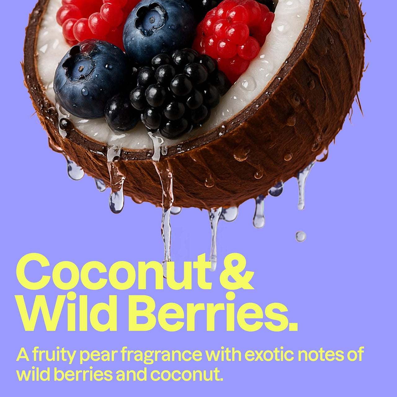 ATTITUDE Body Wash, EWG Verified Shower Gel, Dermatologically Tested, Plant and Mineral-Based, Vegan Personal Care Products, Coconut & Wild Berries Scent, 16 Fl Oz