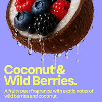 Thumbnail for ATTITUDE Body Wash, EWG Verified Shower Gel, Dermatologically Tested, Plant and Mineral-Based, Vegan Personal Care Products, Coconut & Wild Berries Scent, 16 Fl Oz