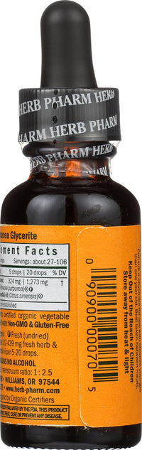 Thumbnail for Herb Pharm Kids Echinacea Extract Alcohol-Free Certified Organic Liquid Herbal Supplement for Kids, Immune Support Drops for Toddlers & Children, Non-GMO, Vegan, Echinacea Purpurea Root, 1 fl oz