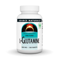 Thumbnail for Source Naturals Free Form L-Glutamine - 500mg - 100 Tablets