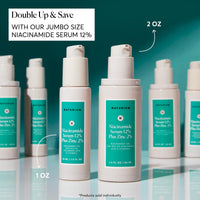 Thumbnail for Naturium Niacinamide Face Serum 12% Plus Zinc 2% Jumbo, Anti-Aging, Pore Minimizer & Dark Spot Corrector with Hyaluronic Acid & Vitamin E, Vegan & Cruelty-Free, 2 oz