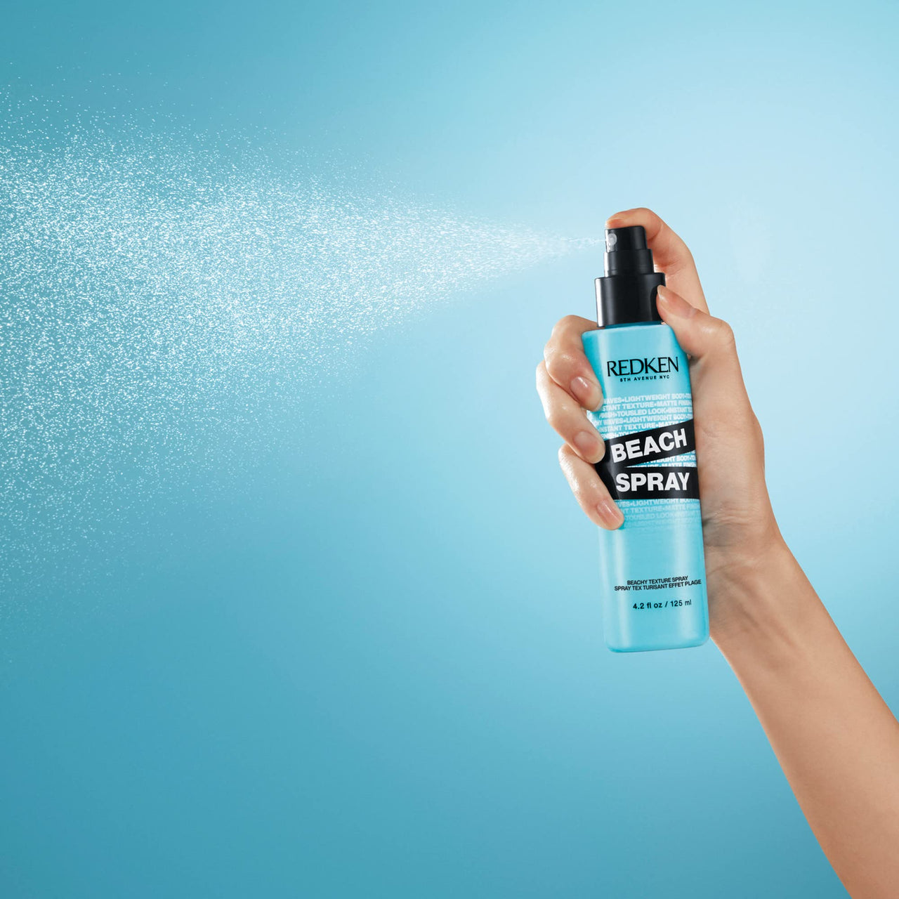 Redken Beach Spray Texturizing Hairspray - Sea-Salt Free Spray, Adds Instant Texture and Volume, For Beachy Waves and Curls