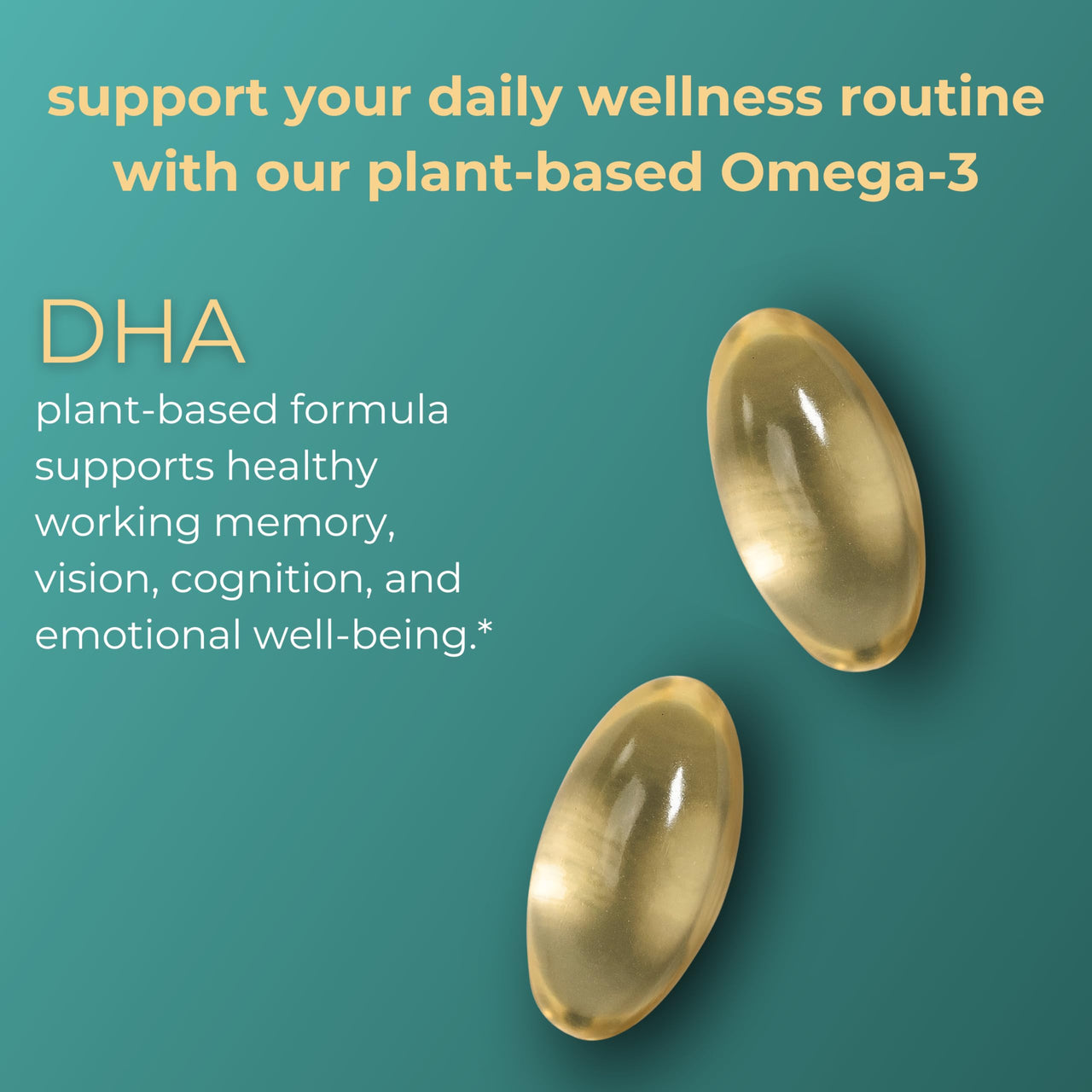 Iwi DHA Omega-3, 60 Softgels (30 Servings), Plant-Based Algae Omega 3, Brain, Eyes & Nervous System Support Dietary Supplement, Krill & Fish Oil Alternative, No Fishy Aftertaste