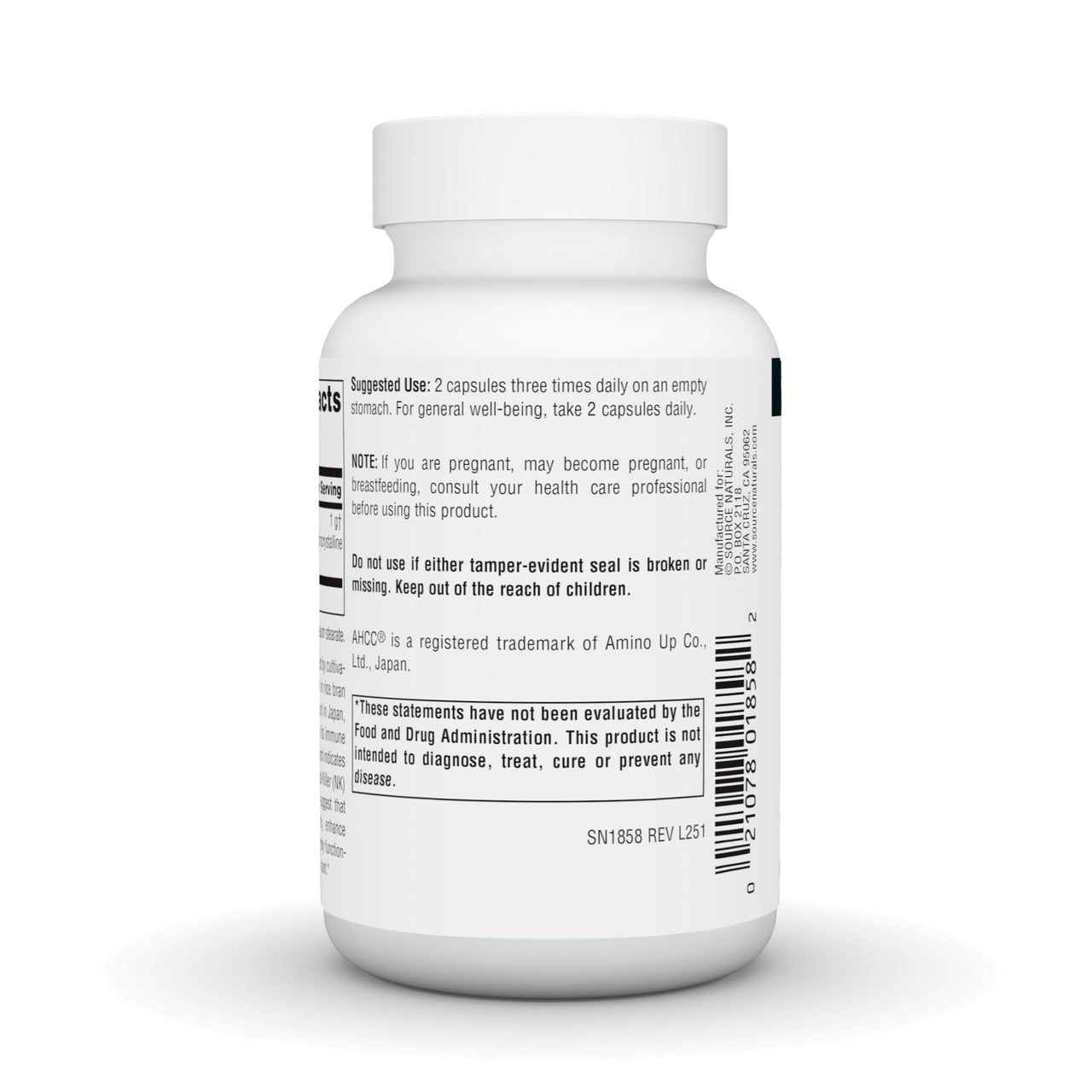 Source Naturals AHCC Increases Natural Killer Cell Activity* 500mg - 60 Capsules