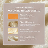 Thumbnail for Saltair Vitamin C Oil-Infused Body Scrub | Salt Water Vanilla, 18.5 oz