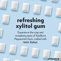 Thumbnail for XyloBurst Gum | Xylitol Chewing Gum | Sugar Free, Gluten Free, Keto Friendly | Aspartame Free Gum For Oral Health | Peppermint | 100-Count Jar